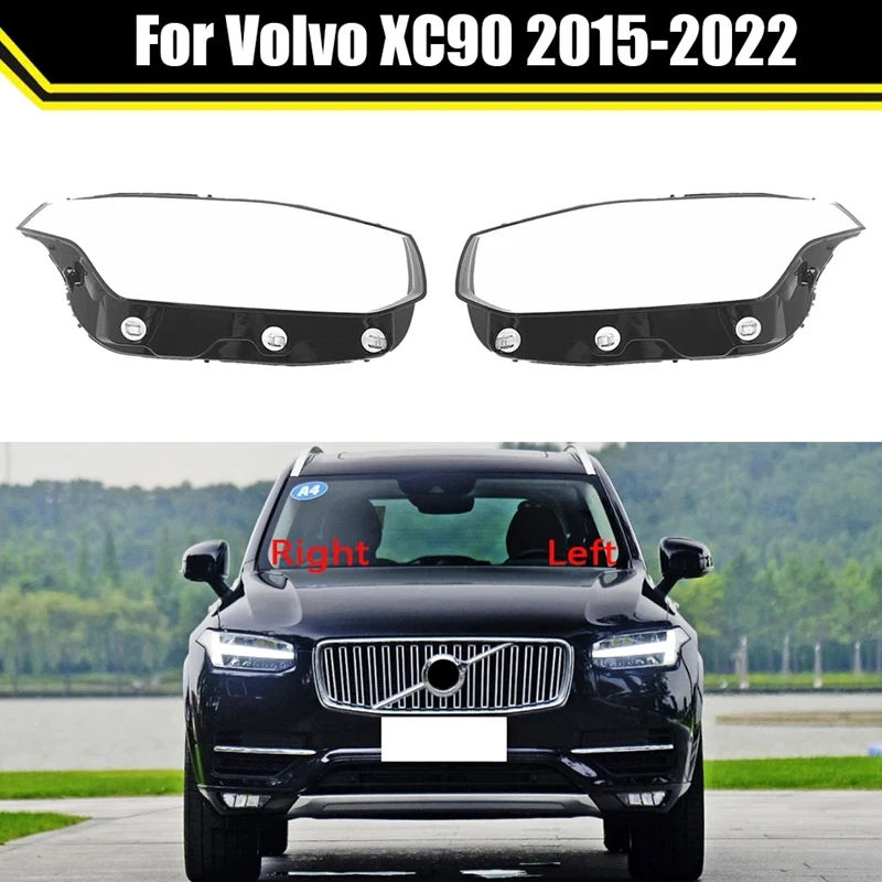 Už-Volvo XC90 2015-2022 Automobilių Skaidrus Žibintų lempų gaubtų Padengti Stiklai Lempos Atspalvis Žibintų Korpuso Dangtelį Objektyvo