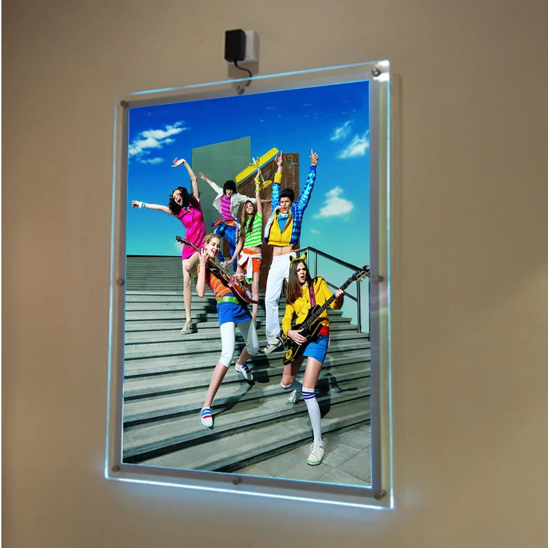 A3 Itin ryškus Slim Wall Nukirptas Ekranų LED Šviesos Kišenėje Interjero Ekrano, Teatro Paroda