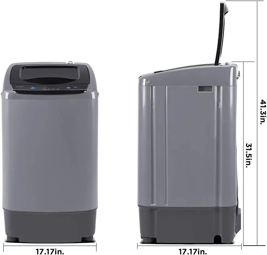 Nešiojamų Skalbimo Mašina, 0.9 cu.pėdų Kompaktiškas Plovimo, Gray & Trikojo Drabužių Džiovinimo , 30 svarų (SAUSOS-02118)