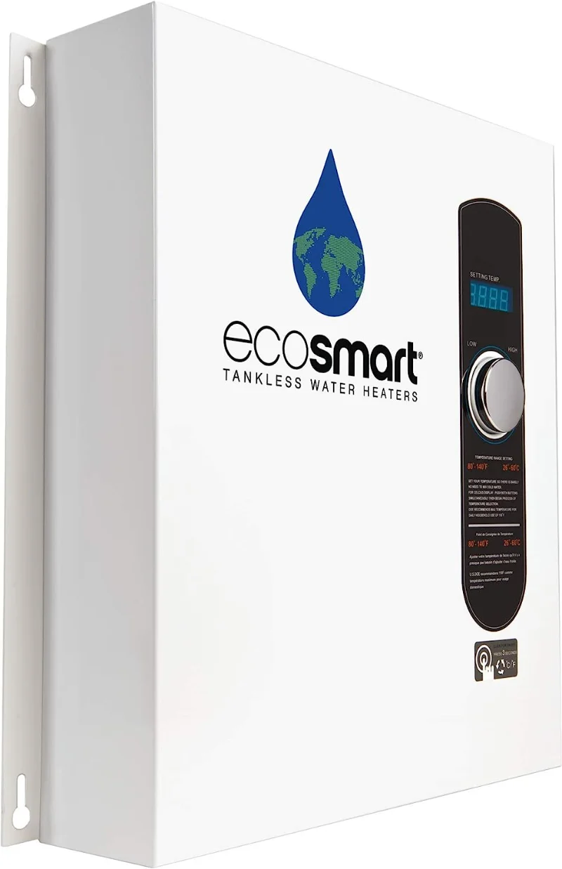 Ecosmart ECO 24 24 KW 240 Voltų Elektros Tankless Vandens Šildytuvas su Patentuota Savęs Reguliavimo Technologija, 17 x 17 x 3,5