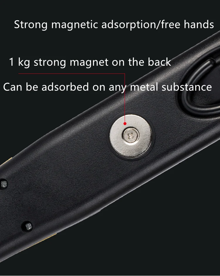 Nešiojamų LED Avarines Darbo lempa 12W 88leds Magnetinio Žibintuvėlis Su laikikliu Automobilio Patikra, Remontas Rankinius Darbo Žibintas